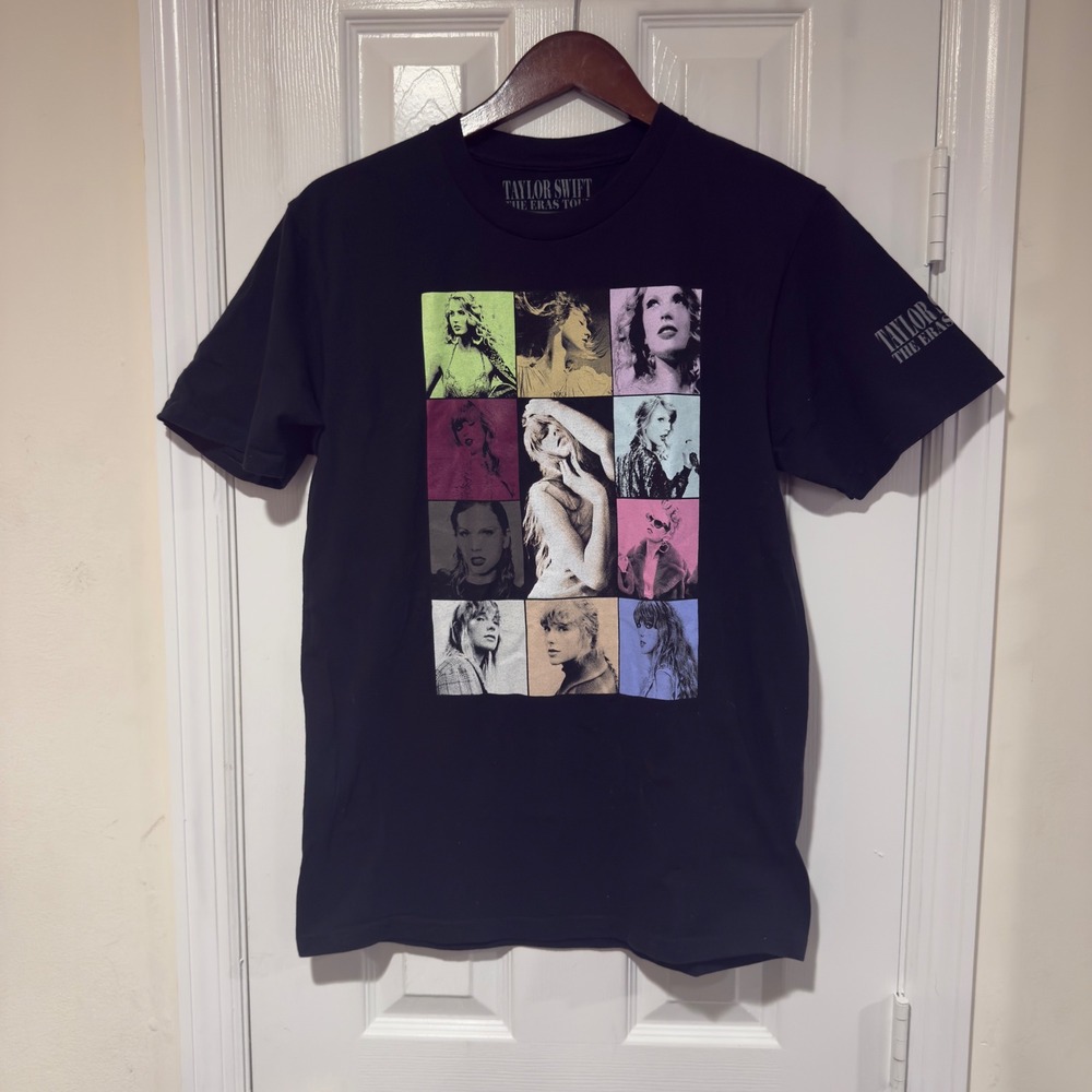 Taylor Swift The Eras Tour Official Merch Black‎ T Shirt Size Small